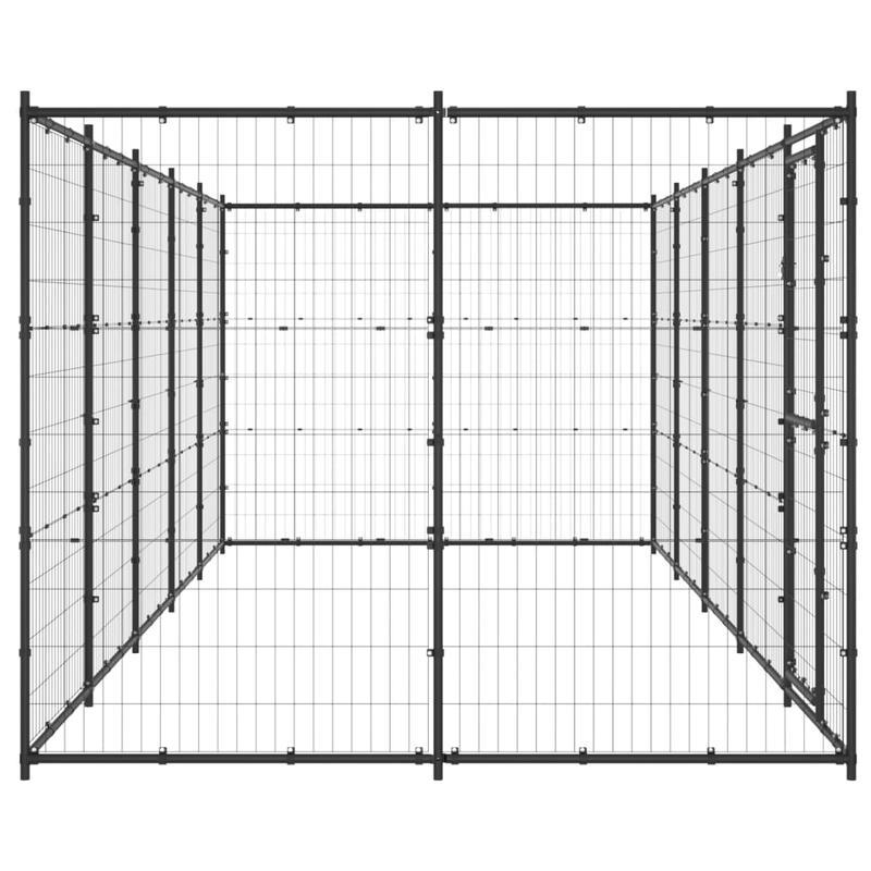 Hondenren – Hondenhok – Loopren – Hondenhokken – Stevig Stalen Frame – Verstelbare Hoogte 102-369 cm