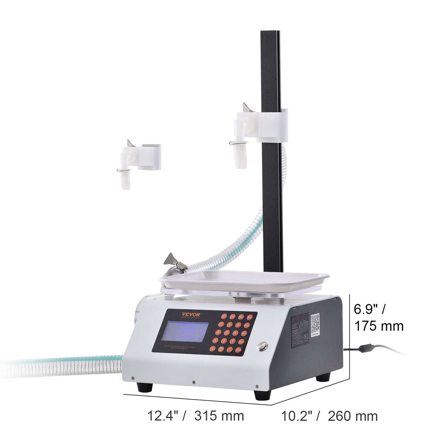 Vulmachine vloeistof – Vloeistoffenvuller – Flessenvuller – Automatische vulmachine – Afvulmachine – Digitale bediening – 120W tandwielpomp 2L/min capaciteit