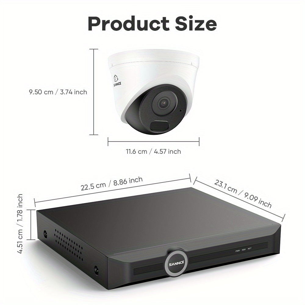 Beveiligingscamera – Bewakingscamera – Camerabewaking – Security Camera – 5MP Resolutie – 1TB HDD Met Nachtzicht Tot 30 Meter