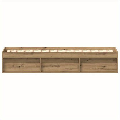 Bed frame without Mattress Oak Artigianale 100x200cm Practical, removable, suitable for all seasons