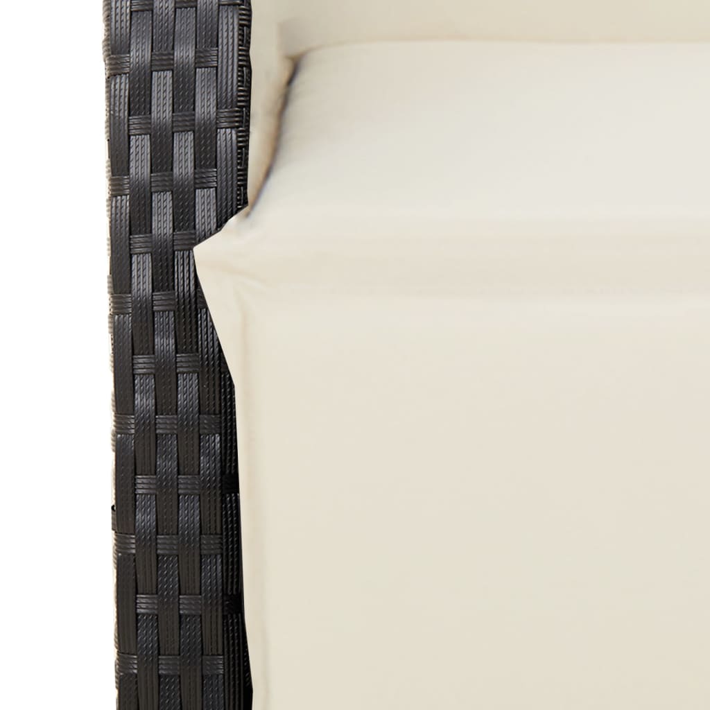 Tuinset – Tuinmeubelset – Loungeset – Buitenmeubilair – Terrasset – PE-rattan – Verstelbare Rugleuning – 80x80x74 cm