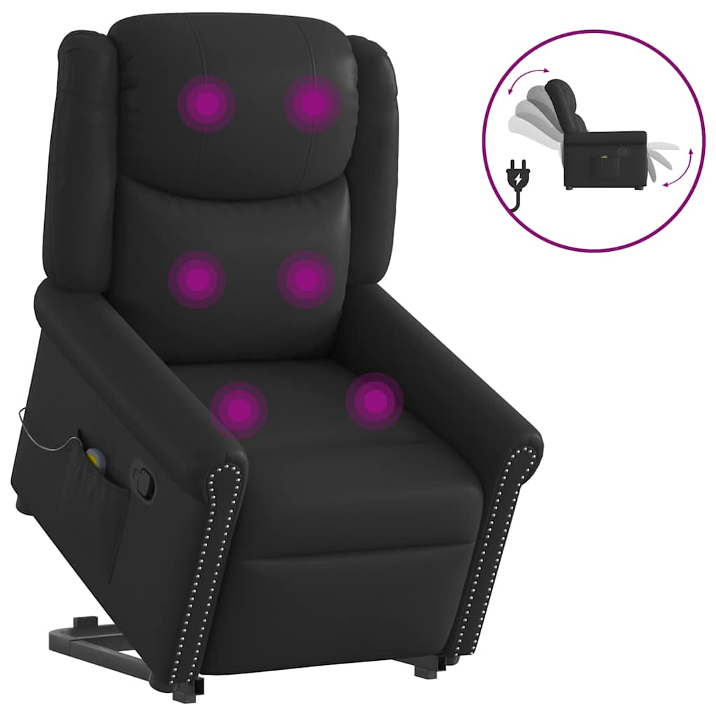 Sta-op-stoel – Relaxfauteuil – Elektrische Fauteuil – Verstelbare Stoel – Opsta Stoel – Elektrische Liftfunctie – Kunstleer Bekleding