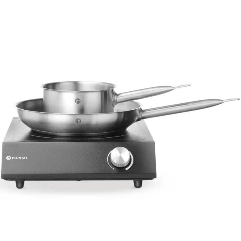 Inductiekookplaat – Inductiekookstel – Draagbare Kookplaat – Elektrische Kookplaat – Camping Kookplaat – 3500W Vermogen – Roestvrijstalen Pannen Set