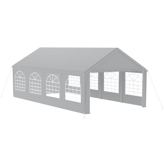 Partytent – Feesttent – Tuintent – Paviljoen – Evenemententent – 4x8 m – Waterdicht PE Dak – UV Bescherming 50+