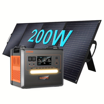Noodstroomgenerator – Powerstation – Stroomgenerator – Draagbare Accu – Energiecentrale – 2500W Continu Vermogen – 2304Wh Grote Capaciteit