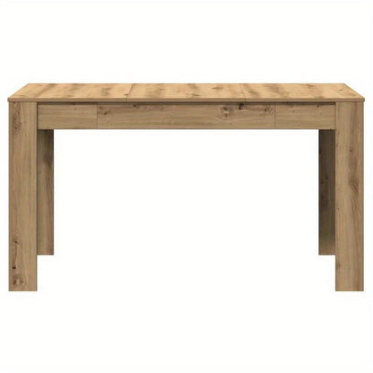 Eettafel – Tafels – Meubels – Eethoek – Dinertafel – Artisan Eikenhout – Licht Houten Finish – 140x74,5x76 cm – Eenvoudige Montage