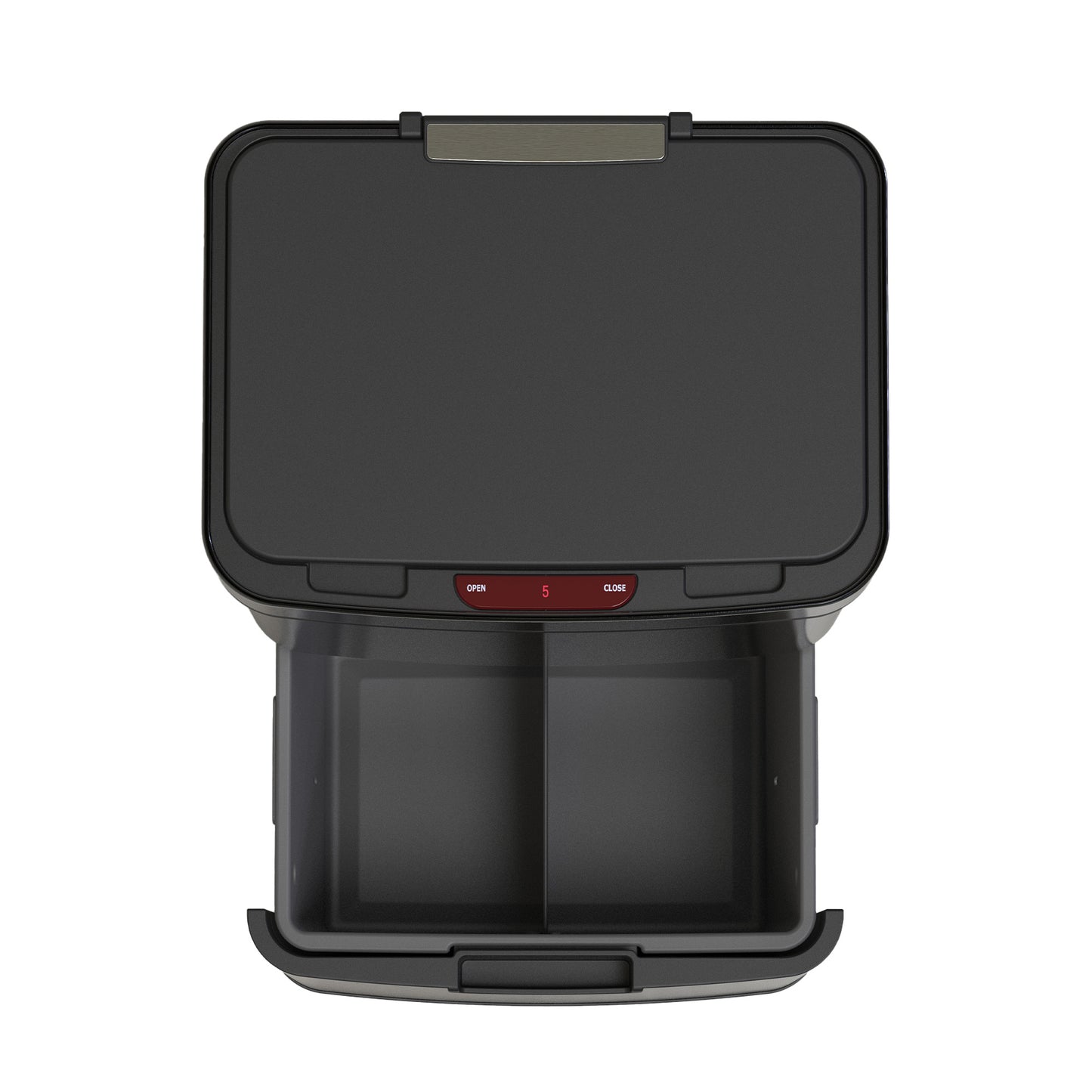 Automatische Afvalbak – Prullenbak – Vuilnisbak – Afvalcontainer – Afvalsorteerder – 75 Liter Capaciteit – Contactloze Infrarood Sensor – RVS Zwart Mat