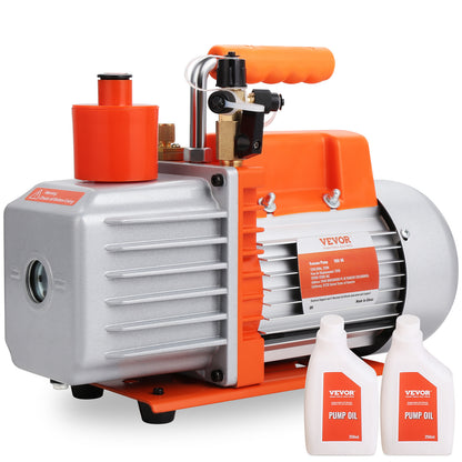 Vacuümpomp – Vacuümmachine – Airconditioningpomp – 2-traps Vacuümpomp – 198 L/min Capaciteit – Krachtige 370W Koperen Motor – Robuuste Aluminium Behuizing