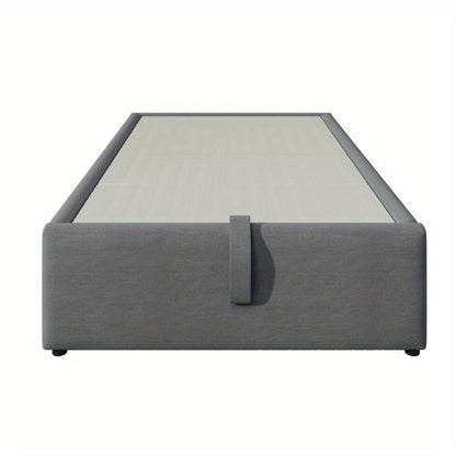 Eenpersoonsbed 90x200 cm – Bedframe – Opbergbed – Stalen Bed – Slatbodem – Stijlvol Modern – Comfortabel Stevig