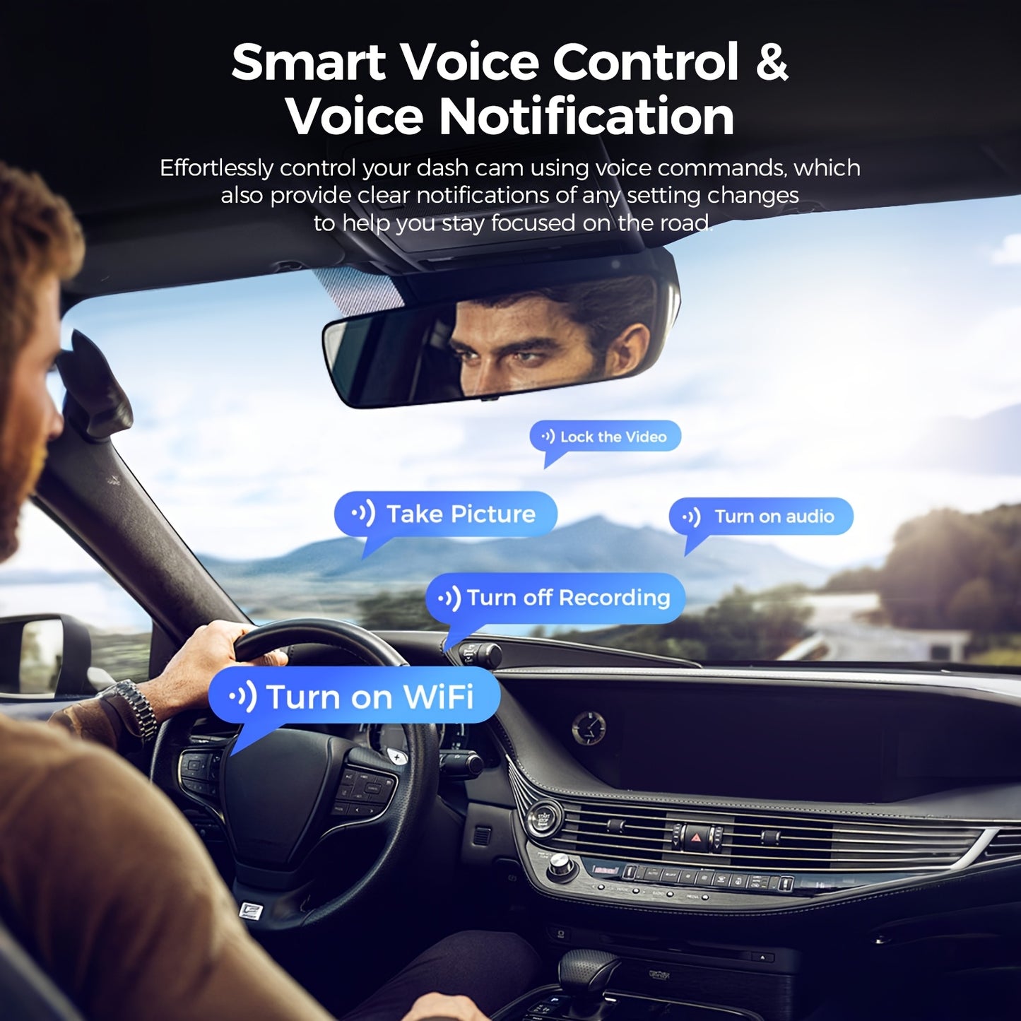 Dubbele Dashcam – Auto Camera – Beveiligingscamera – DVR Recorder – Achteruitrijcamera – 4K Voorzijde & Full HD Achterzijde – Nachtzicht & GPS Met ADAS