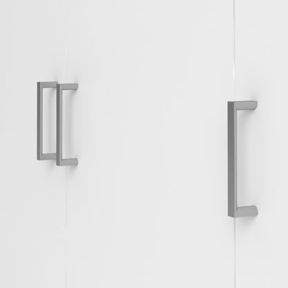 Wardrobe 3 Doors Before Dsegr, Mobile Bed Camera, Walk-In Closet, Coat Closet, 115X49 H175 Cm, White