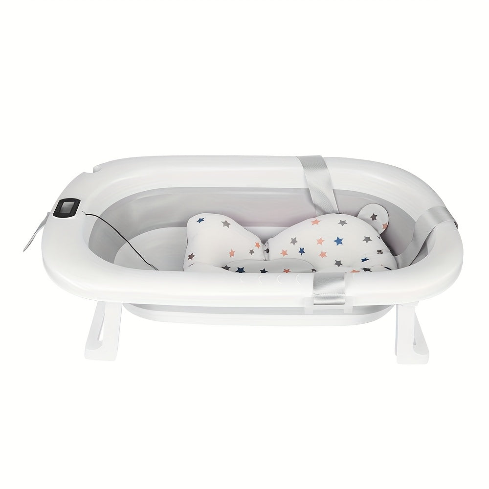 Hondenbadkuip – Opvouwbaar Huisdierenbad – Draagbaar Hondenbad – Badkuip Met Afvoerklep – Wasmand – Ruimtebesparend – 76x45x18 cm – Stevig Waterafstotend PP-Materiaal - Grijs