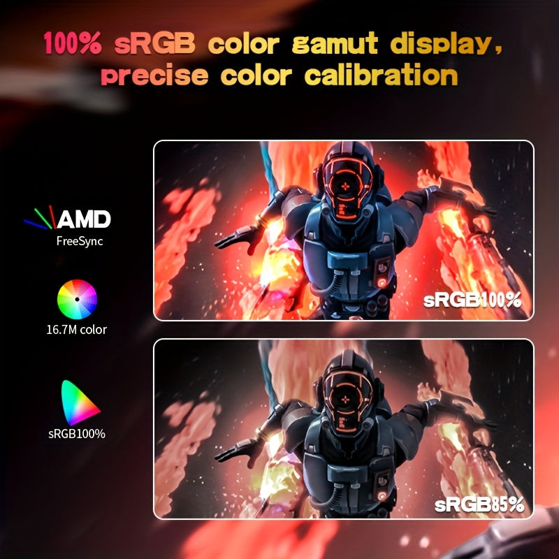 27 Inch Gaming Monitor – Curved Scherm – PC Beeldscherm – Computer Monitor – Monitor 180Hz – Full HD 1080p – FreeSync – Oogbescherming