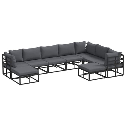 Loungeset Tuin – Garden Sofa Set – Tuinmeubel Loungeset – Modulaire Loungeset – Loungeset Met Tafel – Weerbestendig Kunststof Vlechtwerk – Water- En UV-Bestendige Kussens
