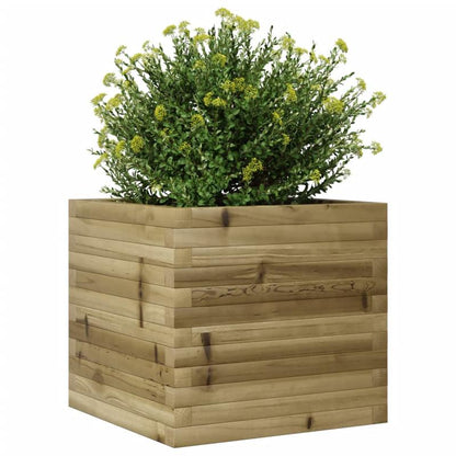 Plantenbak – Bloembak – Bloemstandaard – Bloempot – Plantbak – Verhoogd Design – Geïmpregneerd Grenenhout 50x50x45,5 cm