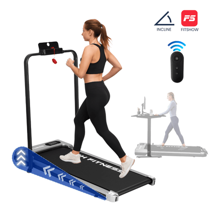 Loopband – Wandelband – Hardloopband – Walking Pad – Treadmill – Inklapbaar – 1,3 PK Motor – 1-8 km/u, 120 kg Max Belastbaar – Handgrepen Inklapbaar, Bluetooth & App