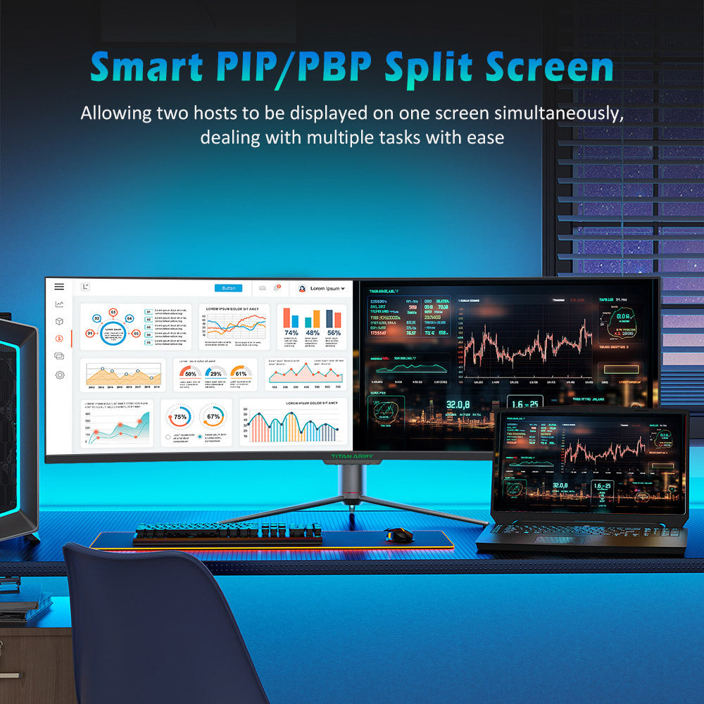 Gaming Monitor – Gaming Monitoren – Curved Monitor – Ultrawide Monitor – PC Monitor – 49 Inch 32:9 Curved Scherm – 144Hz Refresh Rate