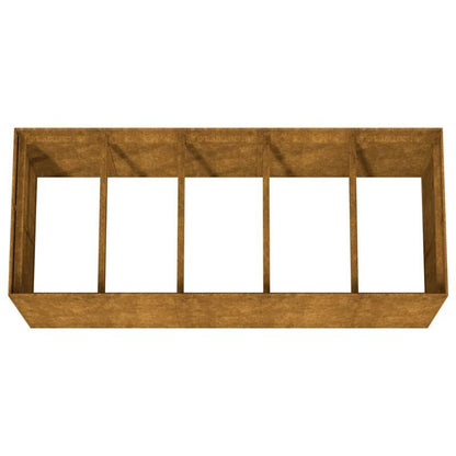 Plantenbak – Bloembak – Moestuinbak – Kweekbak – Bloempot – Verhoogd – Cortenstaal – 200x80x80 cm – Weerbestendig – Duurzaam