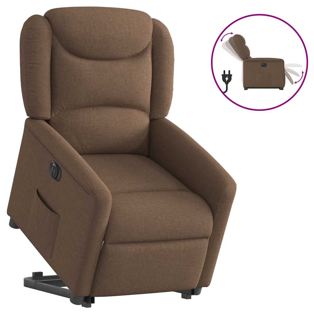 Zit-sta bureau stoel – Ergonomische bureaustoel – Elektrische relaxfauteuil – Opsta stoel – Verstelbare fauteuil – Elektrisch verstelbaar tot 135 graden – Met opsta-functie