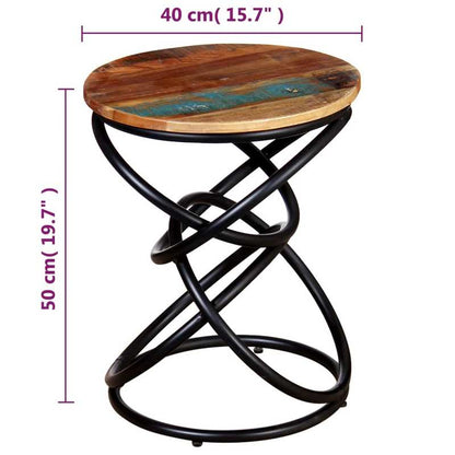 Side table old wood massive Practical and sturdy