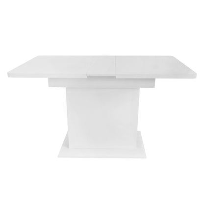 Uitklaptafel – Klaptafel – Vouwtafel – Eettafel – Uitschuifbare Tafel – Modern Minimalistisch Design – Wit & Zwart – Ruimtebesparend Met Opbergruimte – Stevig Metalen Onderstel