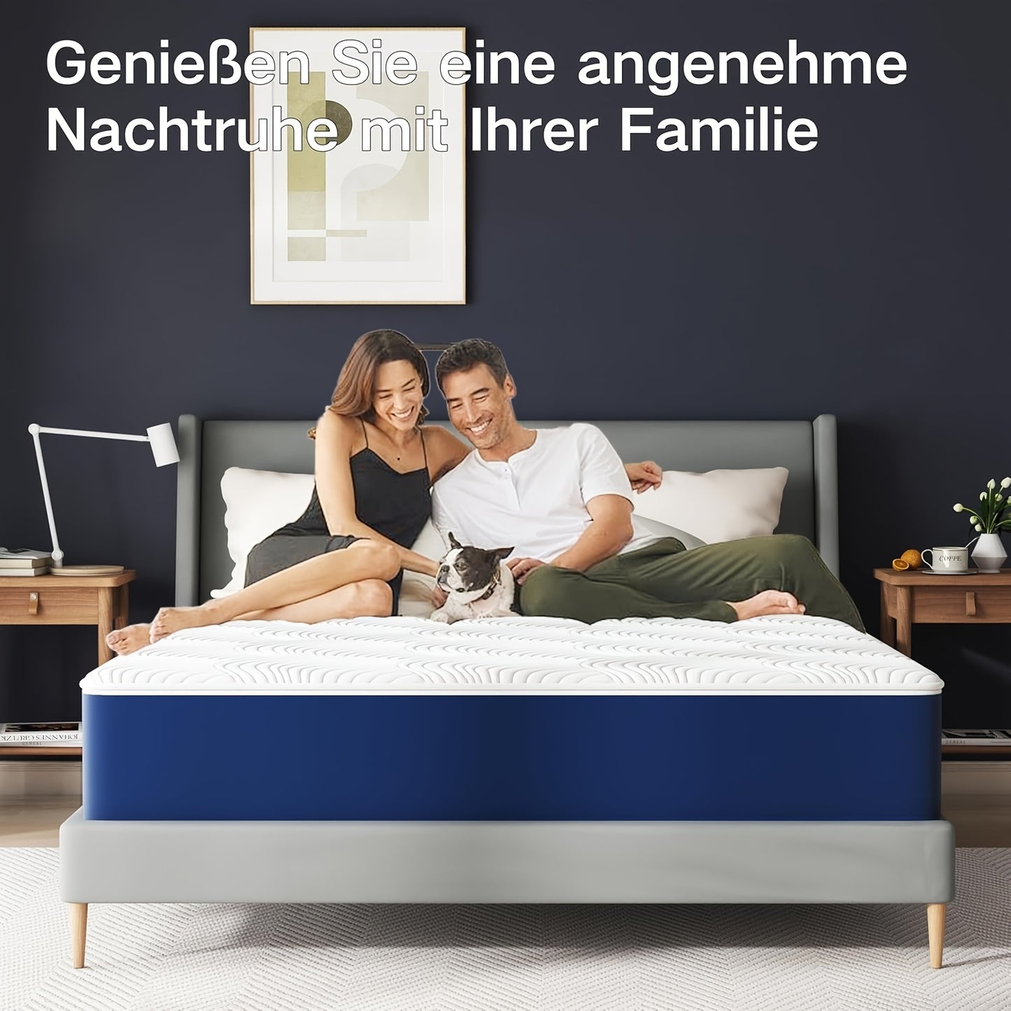 Traagschuimmatras – Traagschuim matras – Memory foam matras – 7-zone matras – Zijslaper matras – 25 cm dik – H3 stevige ondersteuning – Veilig verpakt met foam basis