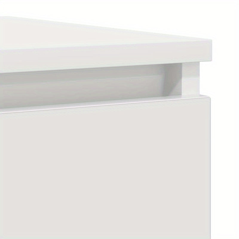 Dressoir – Kast – Opbergmeubel – Ladekast – Sideboard – Wit – Compact 37,5x35x99 cm – Hoogwaardige Hout & Kunstplaat
