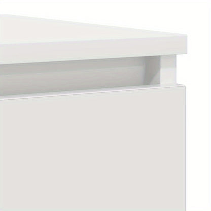 Dressoir – Kast – Opbergmeubel – Ladekast – Sideboard – Wit – Compact 37,5x35x99 cm – Hoogwaardige Hout & Kunstplaat