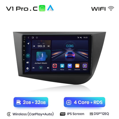 Multimedia Speler Auto – Carplayer – 2 DIN Radio – Navigatiesysteem – Touchscreen – 9 Inch Scherm – Wifi Verbinding – Android Auto & CarPlay