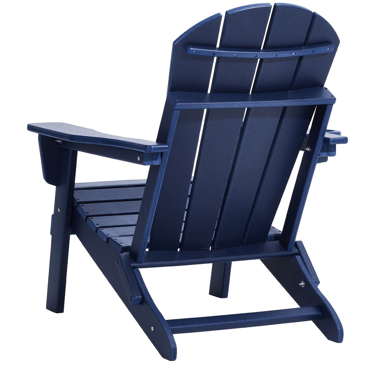 Adirondack Tuinstoel – Tuinfauteuil – Buitenstoel – Inklapbare Stoel – Navy Blauw – Weerbestendig Kunststof – Set Van 2