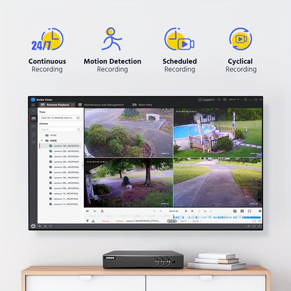 Beveiligingscamera – Camerabewaking – Bewakingscamera – Buitencamera – 3K HD 5MP Resolutie – Mens & Voertuig Detectie met Microfoon