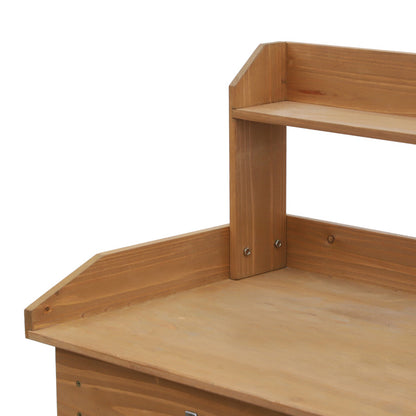 Werkbank – Werktafel – Tuinbank – Klusbank – Dennehouten Werkbank – Verstelbare Hoogte – Weerbestendig Design