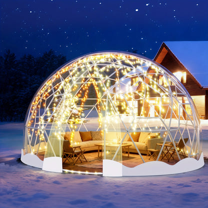 Koepeltent – Iglo Tent – Buiten Tent – Tuin Tent – Kampeer Tent – 4.6m Diameter – Weerbestendig ABS Frame & TPU Cover
