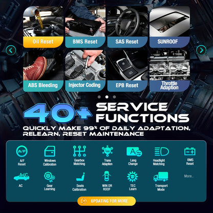 Autodiagnose Scanner – Auto Codelezer – Foutcode Uitlezer – Diagnosetool – OBD2 Scanner – Bidirectionele Communicatie – 7700 mAh Batterijcapaciteit