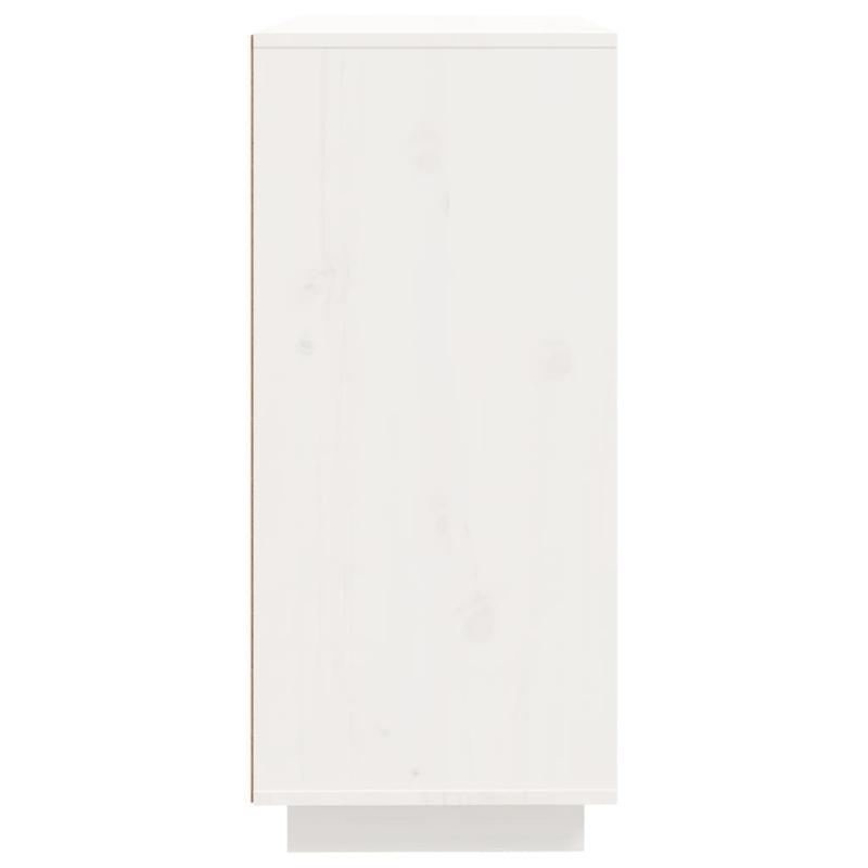 Sideboard 60x35x80cm massief grenenhout wit