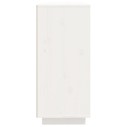 Sideboard 60x35x80cm massief grenenhout wit