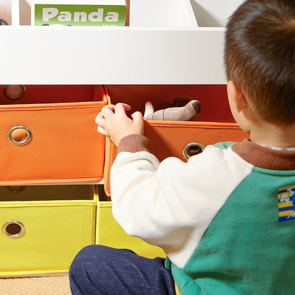 Speelgoedtafel – Activiteitentafel – Kindertafel – Kindermeubel – Tafel Met Stoelen – Dubbelzijdig Tafelblad – 4 Opbergmanden – MDF & Hout – Geschikt Voor Kinderen Vanaf 14 Jaar