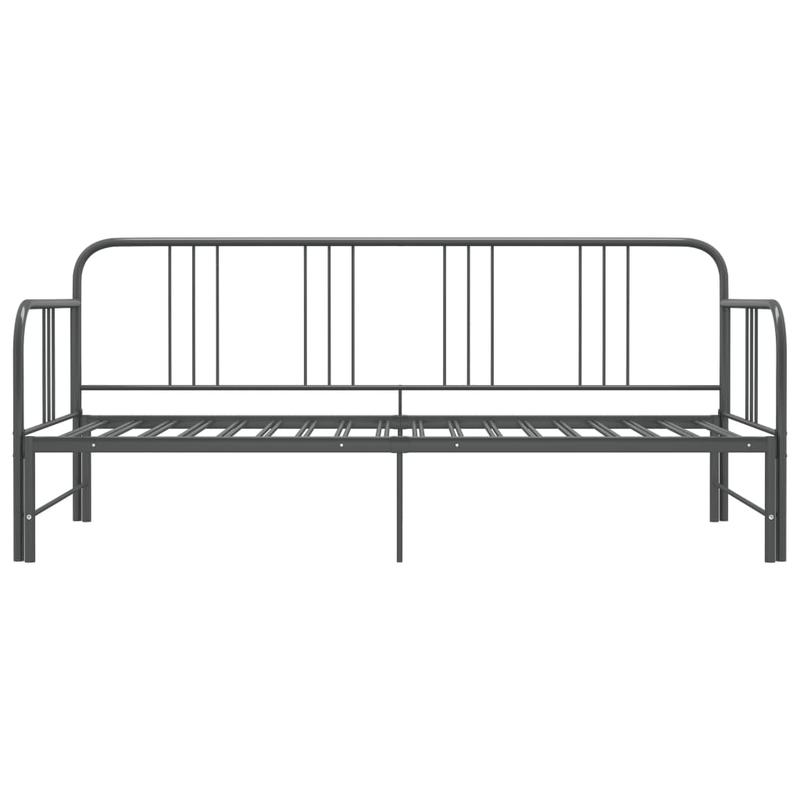 Uittrekbaar Sofa Bed Frame – Slaapbank Bedframe – Bedbank Frame – Sofa Bed Frame – Grijs Metalen Frame – Ruimtebesparend Ontwerp – Stevig Gepoedercoat Metaal