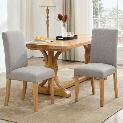 Eetkamerstoelen – Stoelen – Design Stoelen – Kuipstoelen – Bureaustoelen – Set Van 2 – Ergonomische Gebogen Rugleuning – Hardhouten Poten 120kg Draagkracht