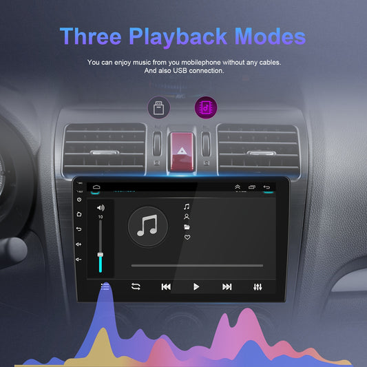 Autoradio – Multimedia Speler – Inbouw Radio – Navigatiesysteem – Touchscreen Radio – 9-inch Display – Android 13 Systeem – Draadloos CarPlay & Android Auto – GPS Navigatie – AHD Achteruitrijcamera Ondersteuning