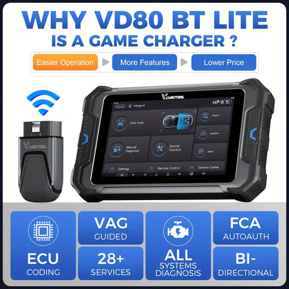 OBD2 Scanner – Auto Uitlezer – Diagnoseapparaat – Codelezer – Uitleesapparaat – WiFi Draadloos – 8-inch HD Touchscreen