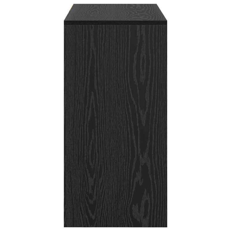 Bureau – Schrijftafel – Thuiskantoor Desk – Modern Bureau – Eigentijds Bureau – Massief Hout – 90 x 37,5 x 75 cm – Zwart Eikenhout