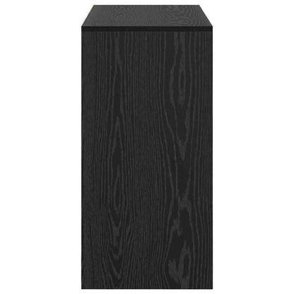 Bureau – Schrijftafel – Thuiskantoor Desk – Modern Bureau – Eigentijds Bureau – Massief Hout – 90 x 37,5 x 75 cm – Zwart Eikenhout
