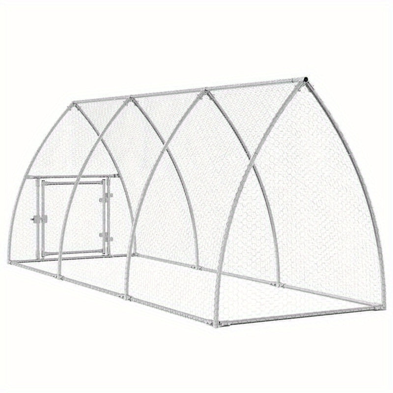 Kippenren – Kippenhok – Kippenkooi – Kipren – Kippenverblijf – Verzinkt Staal – 300x105x120 cm – Weerbestendig & Robuust