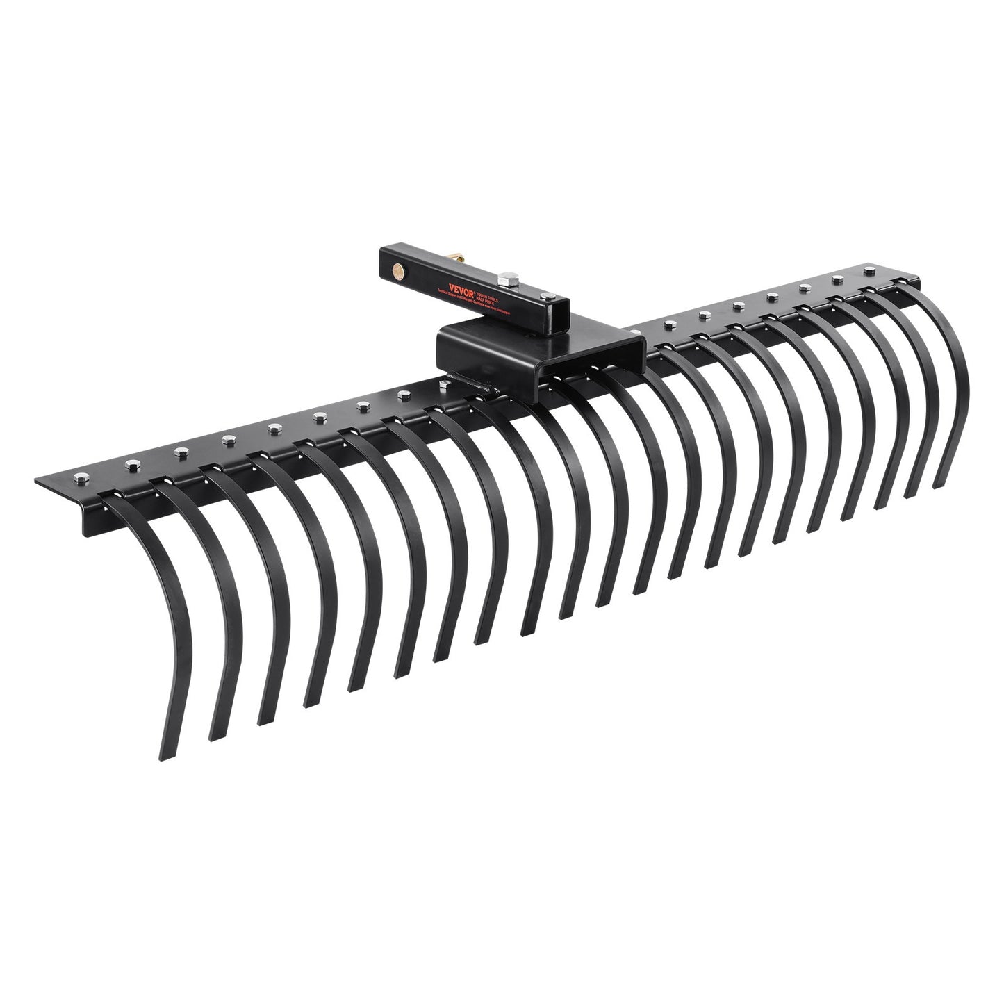 Tandenhark – Verticuteerhark – Gazonhark – Bladhark – Onkruidhark – 48 Inch Werkbreedte – 24 Gehardstalen Veertanden