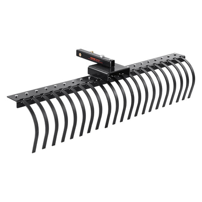Tandenhark – Verticuteerhark – Gazonhark – Bladhark – Onkruidhark – 48 Inch Werkbreedte – 24 Gehardstalen Veertanden