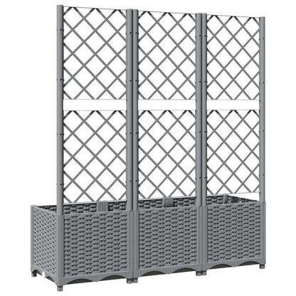 Trellis Plantenbak – Plantenpot – Patio Planter – Raised Garden Bed – Tuinbak – Extra Groot – Weerbestendig PP Materiaal – 120x40x136cm – Lattice Design