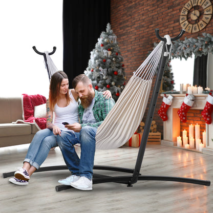 Hangmatstandaard – Hangmat Frame – Hammock Standaard – Staander Voor Hangmat – Stalen Frame – Verstelbare Hoogte – Draagbaar Met Draagtas – Geschikt Voor 10-13 Ft Hangmatten – Maximaal 205 kg Belastbaar