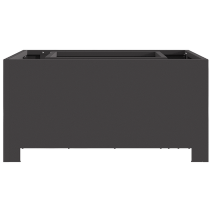Vuurschaal Outdoor – Tuinhaard – Terrasverwarmer – Barbecueplaats – Tuinkachel – Zwart – Robuust Zwaar Staal – Compact 60x60x30 cm
