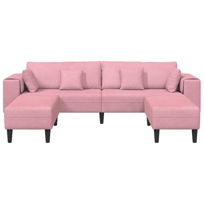 Velvet Bank – Fluwelen Sofa – Zitbank – Loungebank – Slaapbank – Zacht Fluweel – Stevig Houten Frame – Turquoise Zonder Ottoman
